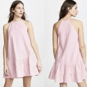 Rebecca Taylor Stripe Tank Dress Candy Floss Combo